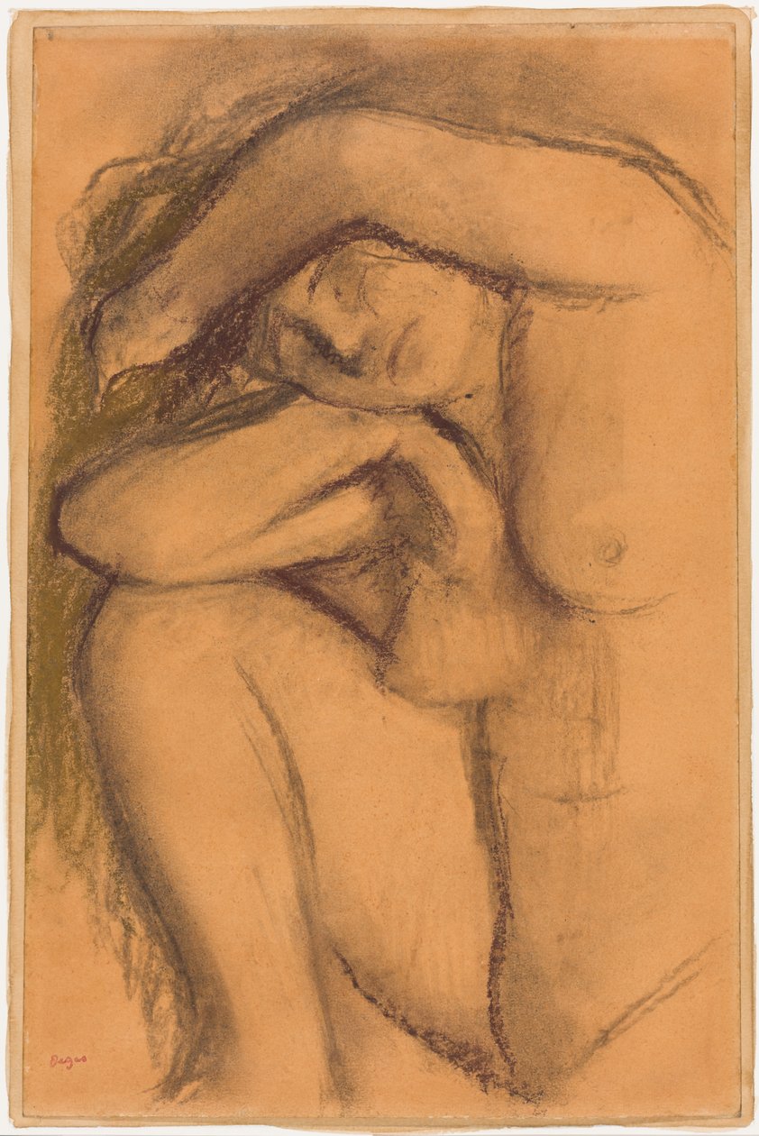 Nakenstudie av Edgar Degas