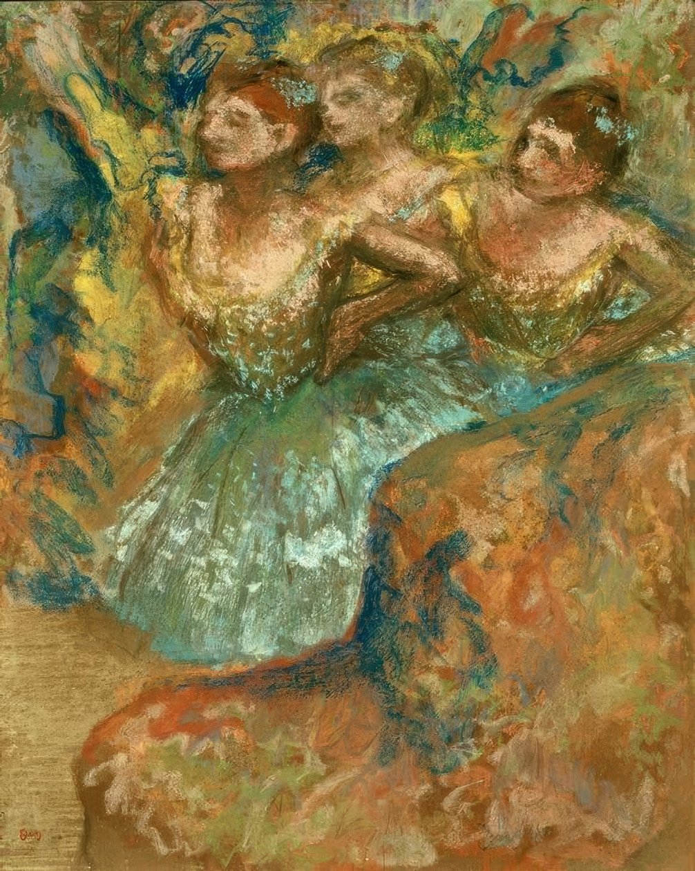 Grupp av dansare av Edgar Degas