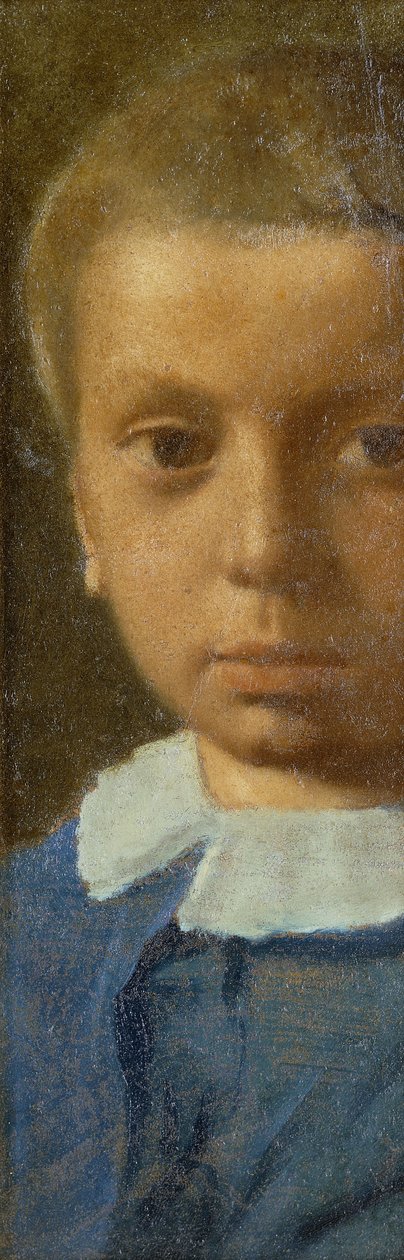 Barnet i blått; Barnet i blått, ca 1853-54 av Edgar Degas