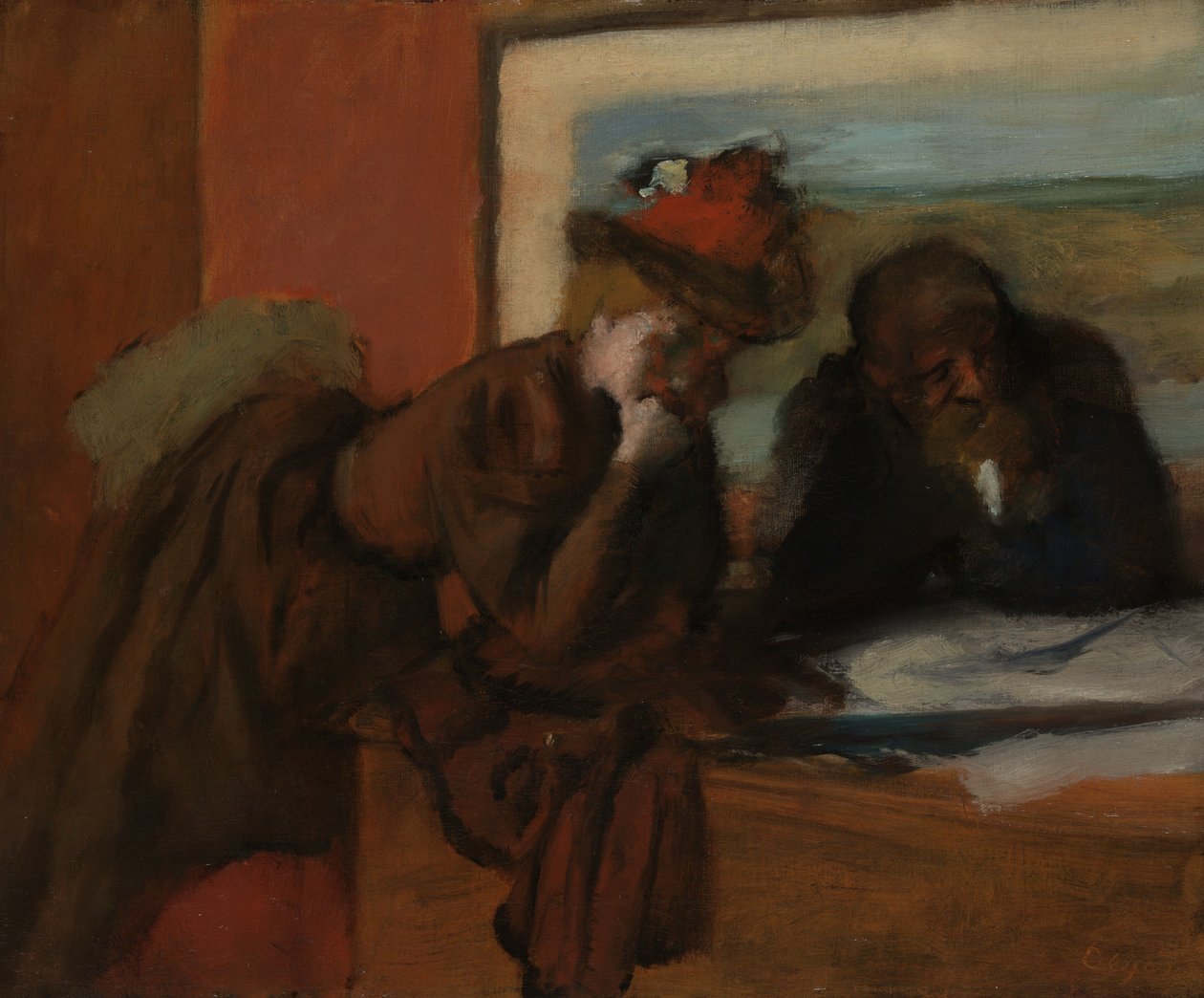 Samtalet av Edgar Degas