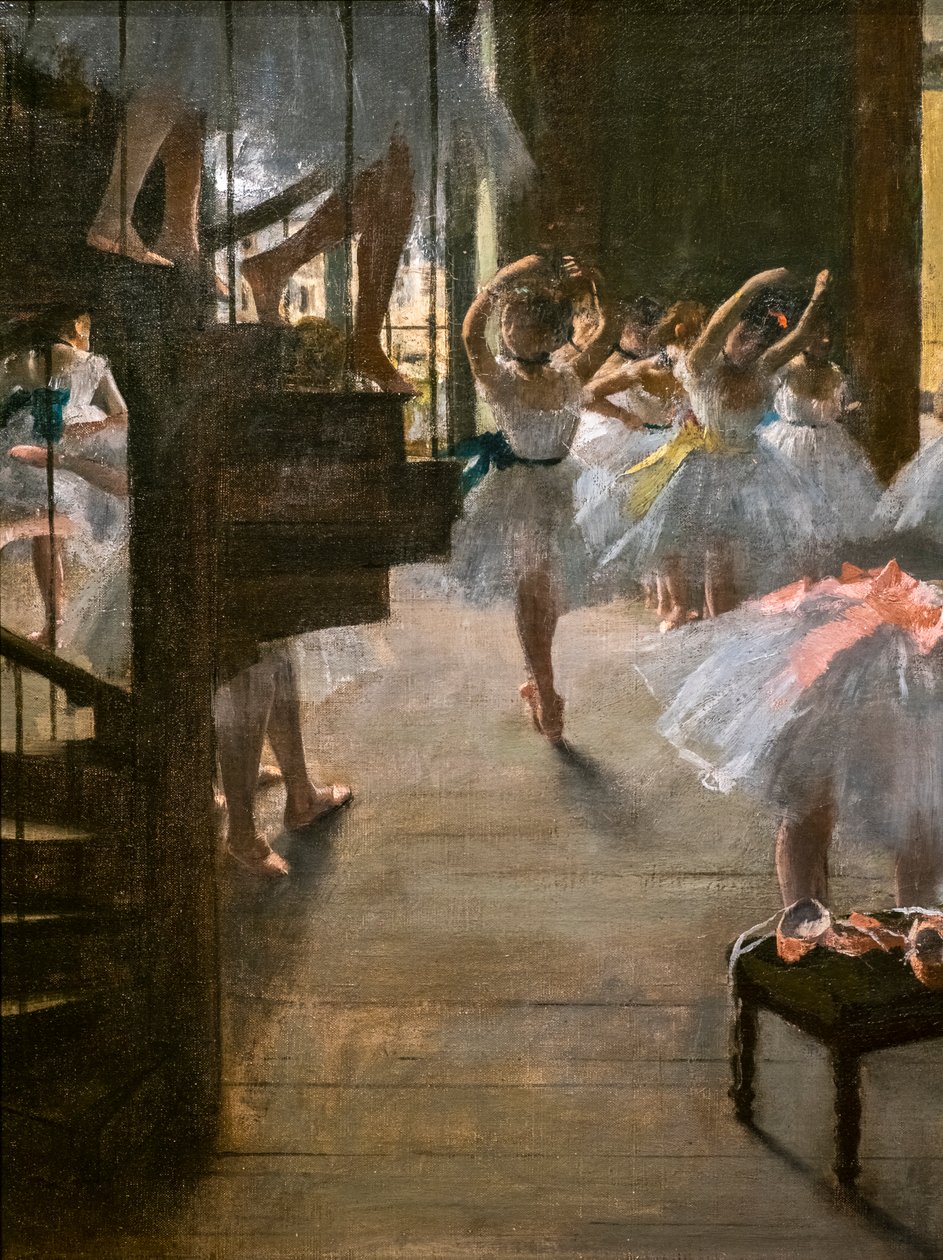 Dansklassen (detalj). 1873. Olja på duk. av Edgar Degas