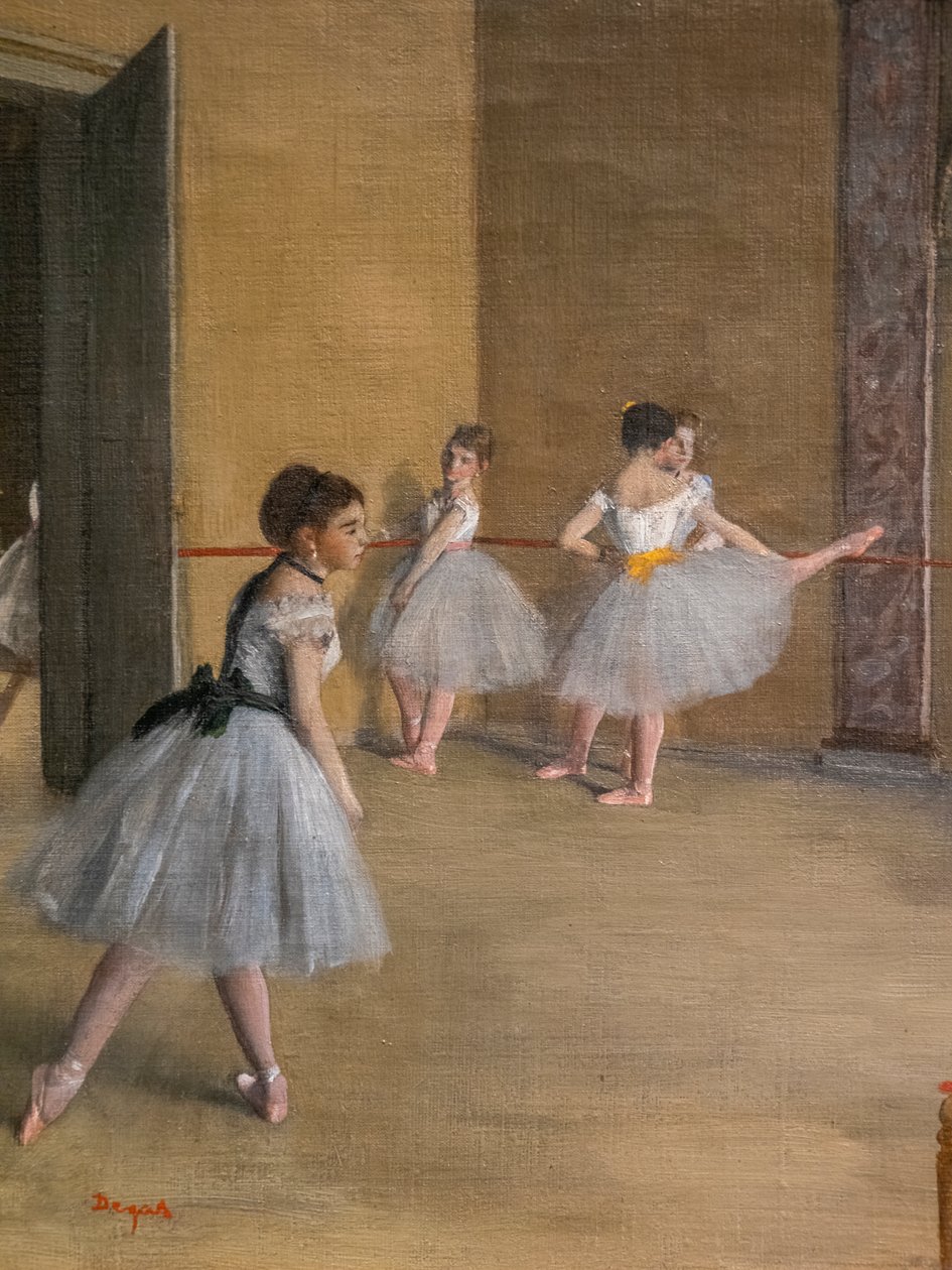 Dansen Lecon (detalj). 1872. Olja på duk. av Edgar Degas