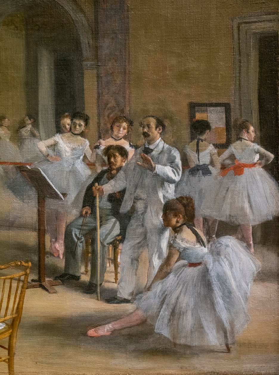 Dansen Lecon (detalj). 1872. Olja på duk. av Edgar Degas