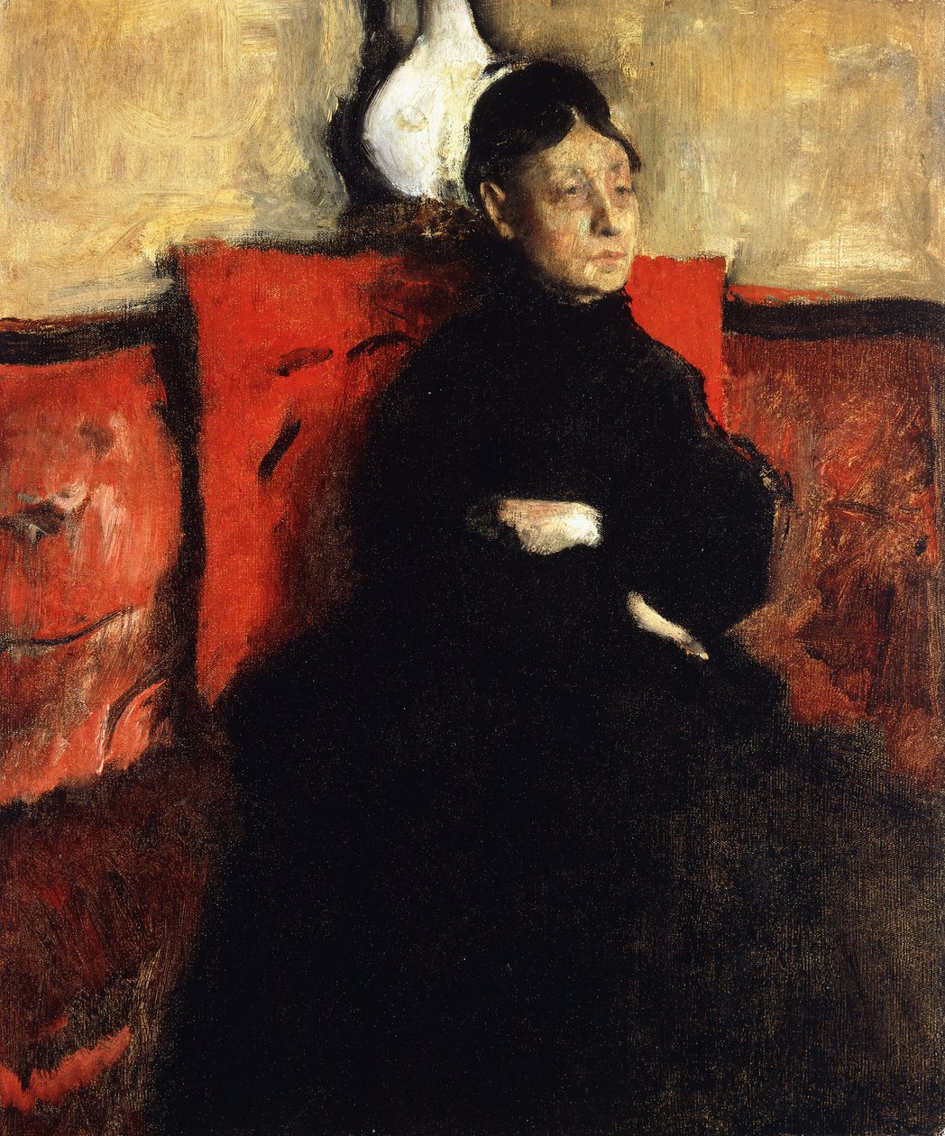 Hertiginnan av Montejasi-Cicerale; Hertiginna av Montejasi-Cicerale, ca 1868 av Edgar Degas