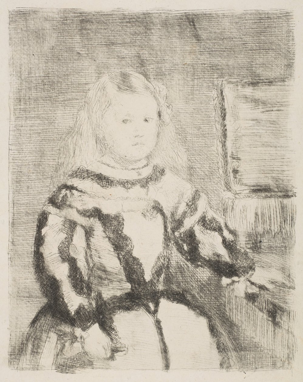 Infanta Margarita, efter Velázquez, 1862-64. av Edgar Degas