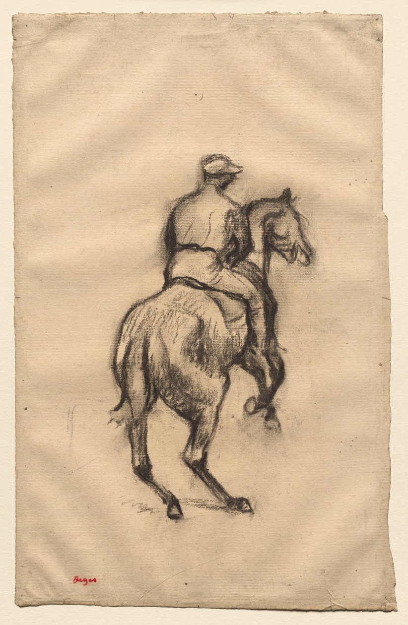 Jockeyn, ca. 1885-1900. av Edgar Degas