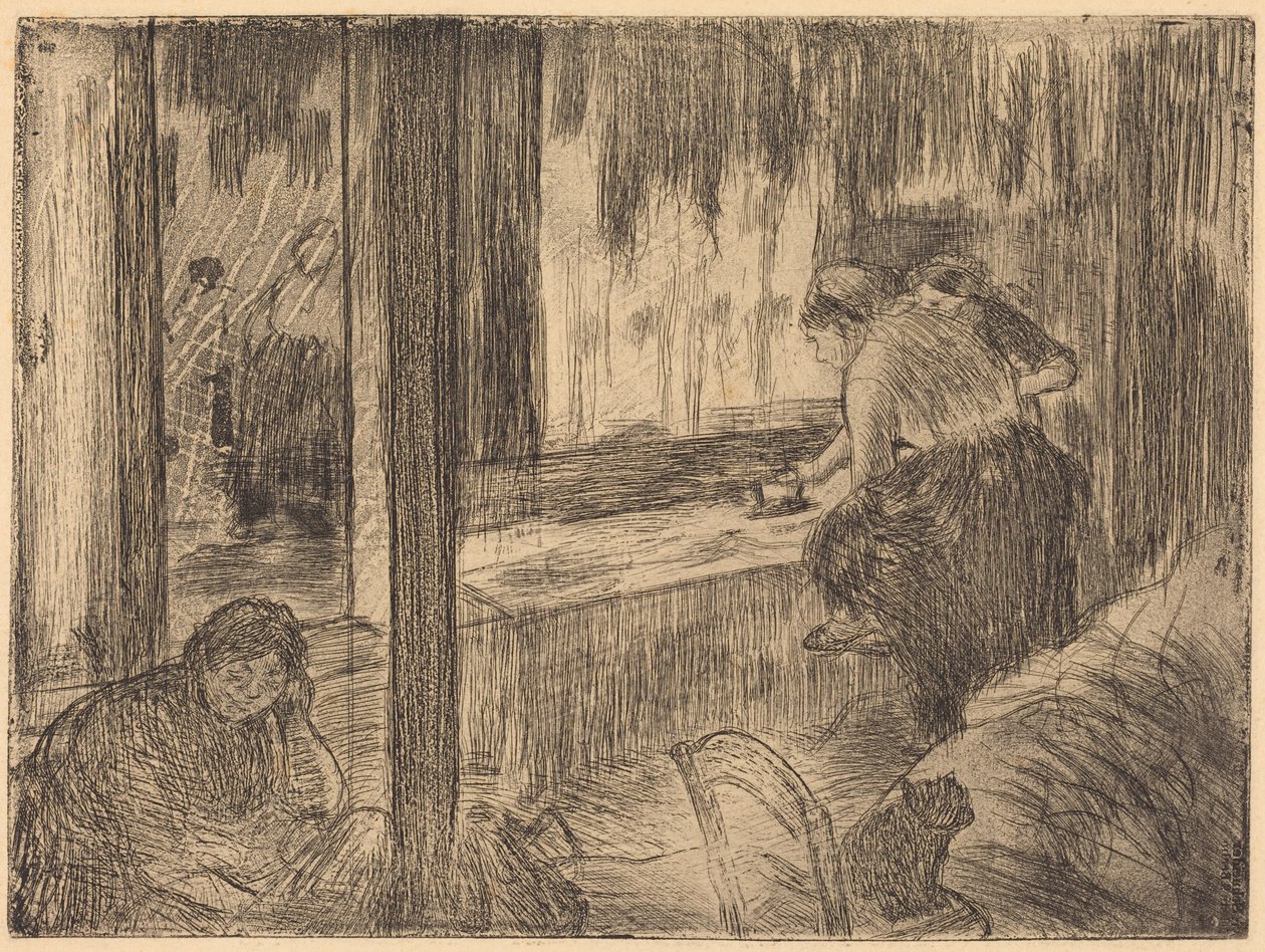 The Laundresses (Tvätterskorna (Strykningen)) av Edgar Degas