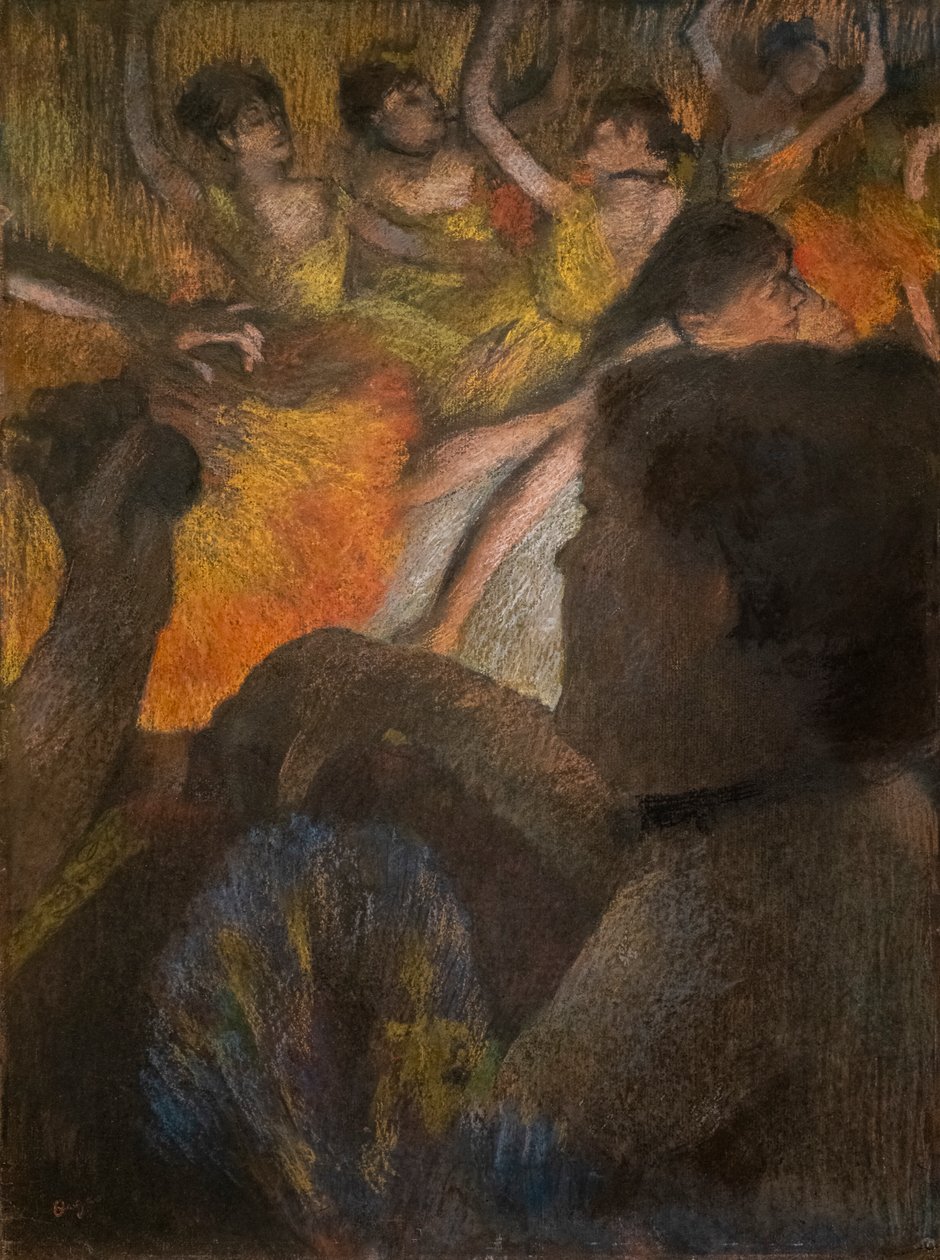 Lodgen. 1885. Pastell på papper. av Edgar Degas