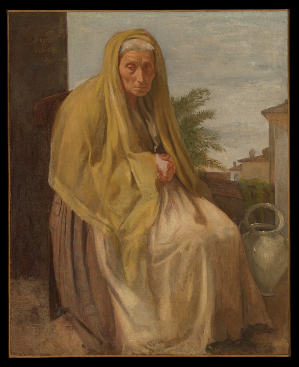 Den gamla italienska kvinnan av Edgar Degas