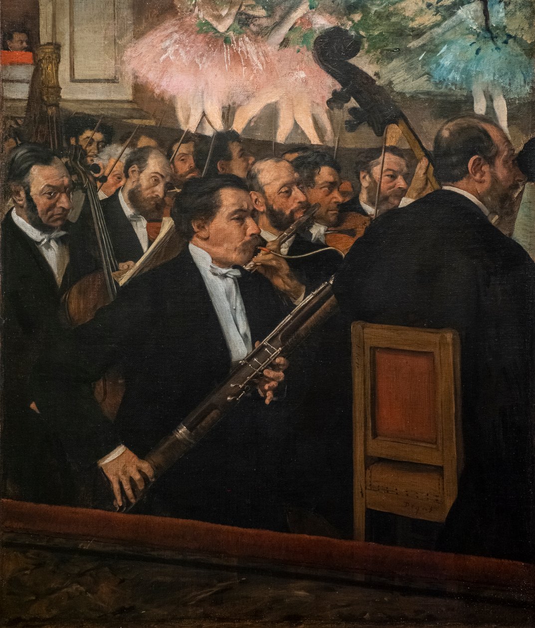 Operaorkestern. 1870. Olja på duk. av Edgar Degas