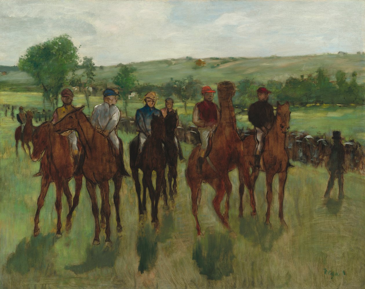 Ryttarna, ca 1885 av Edgar Degas