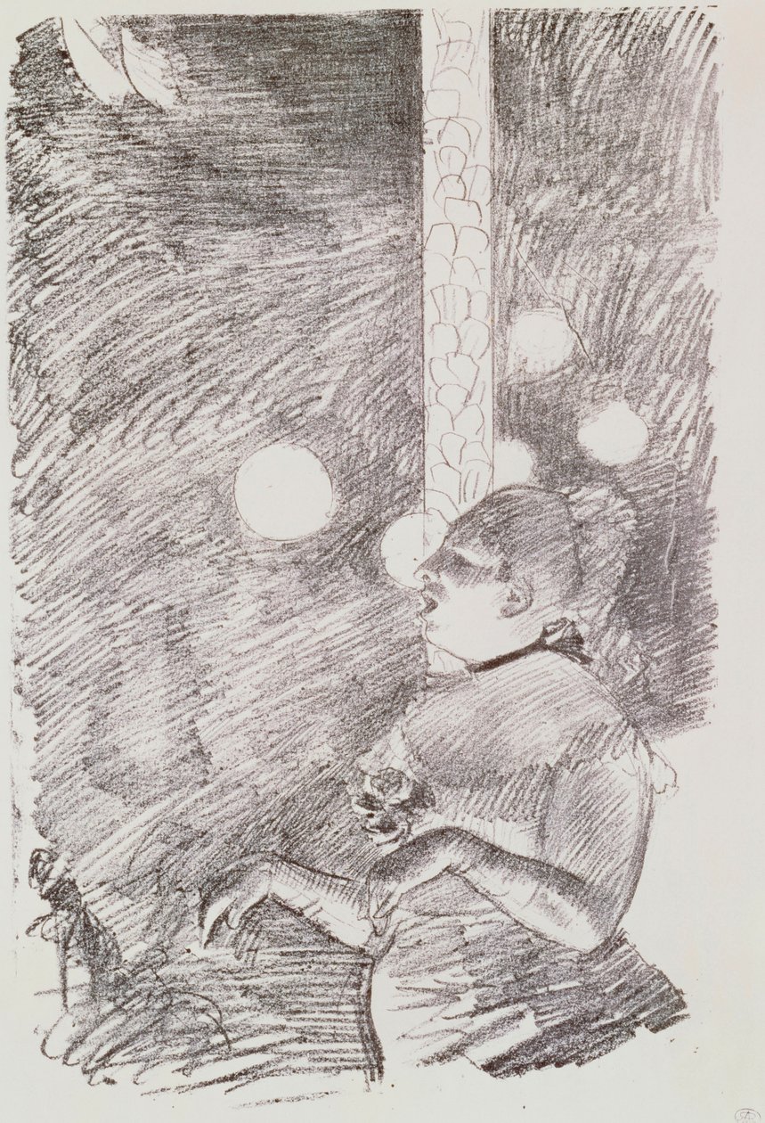 Hundens sång, 1876-77 av Edgar Degas