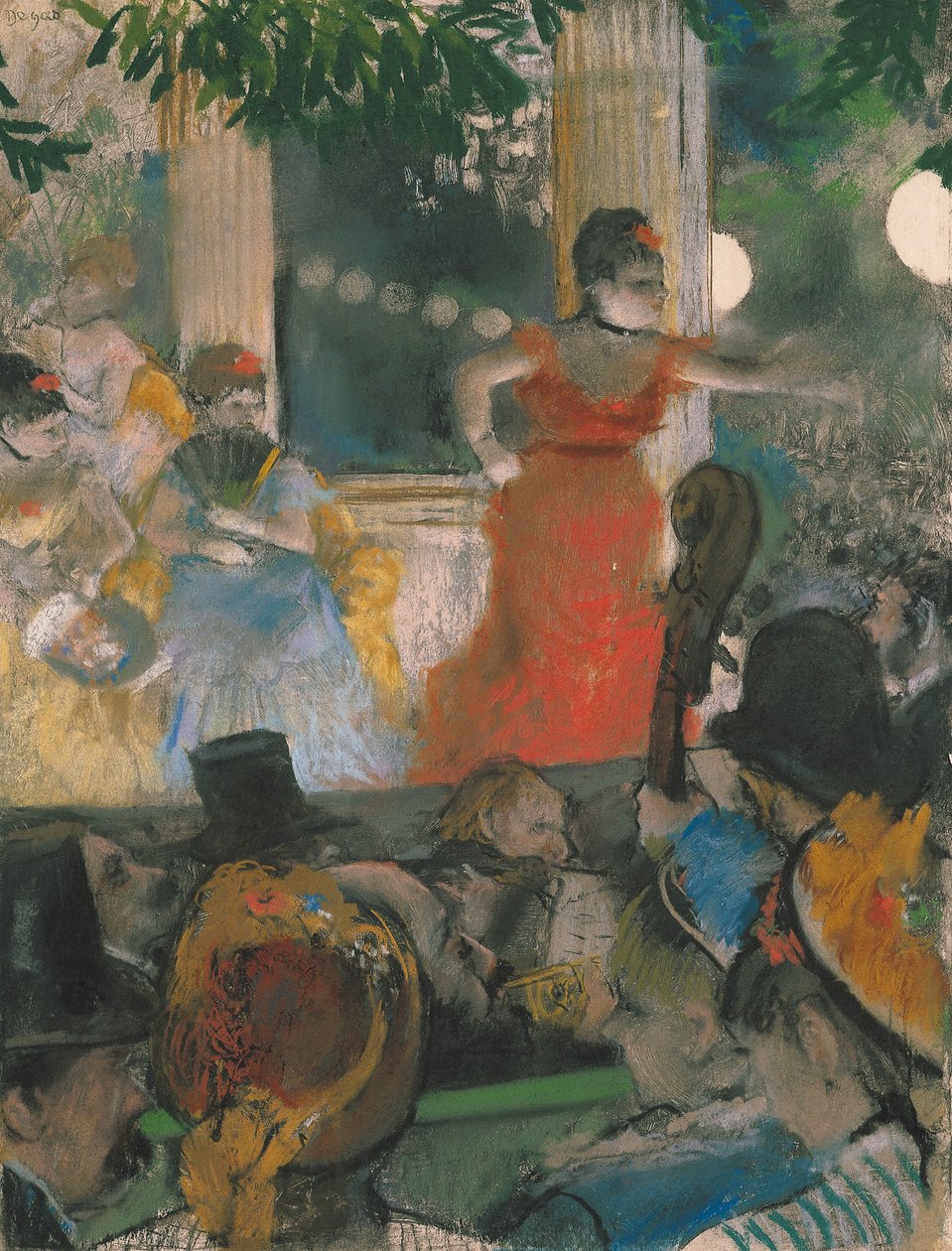 Café-konserten på Les Ambassadeurs av Edgar Degas