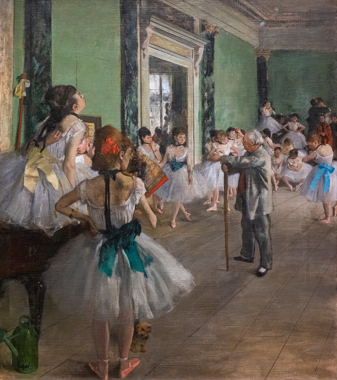 Dansklassen. Börjar 1873, slutar 1875-1876. Olja på duk. av Edgar Degas