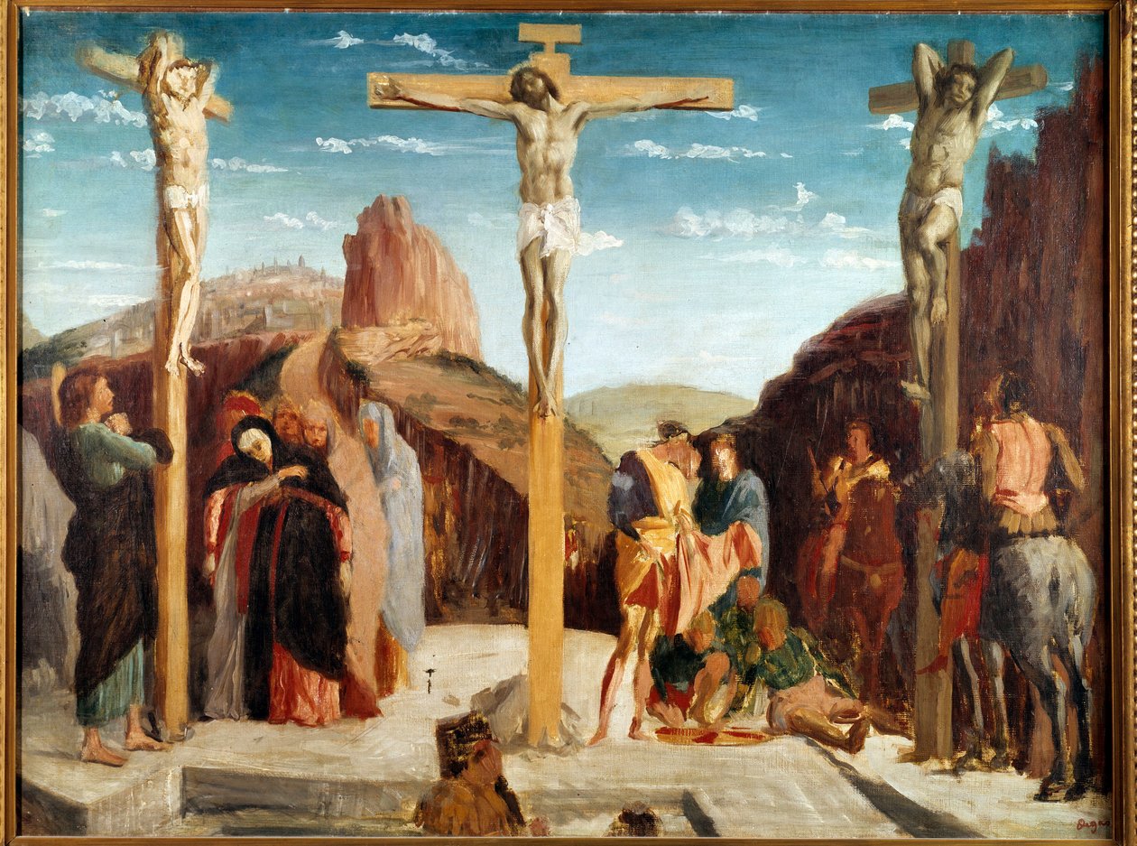 Den impressionistiska versionen av Andrea Mantegnas målning. Målning av Edgar Degas (1834-1917) 1861 sön. 0,69x0,92m Towers, Museum of Fine Arts av Edgar Degas