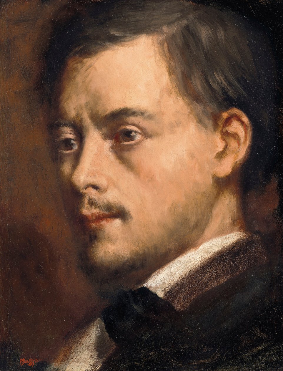 Människans huvud av Edgar Degas