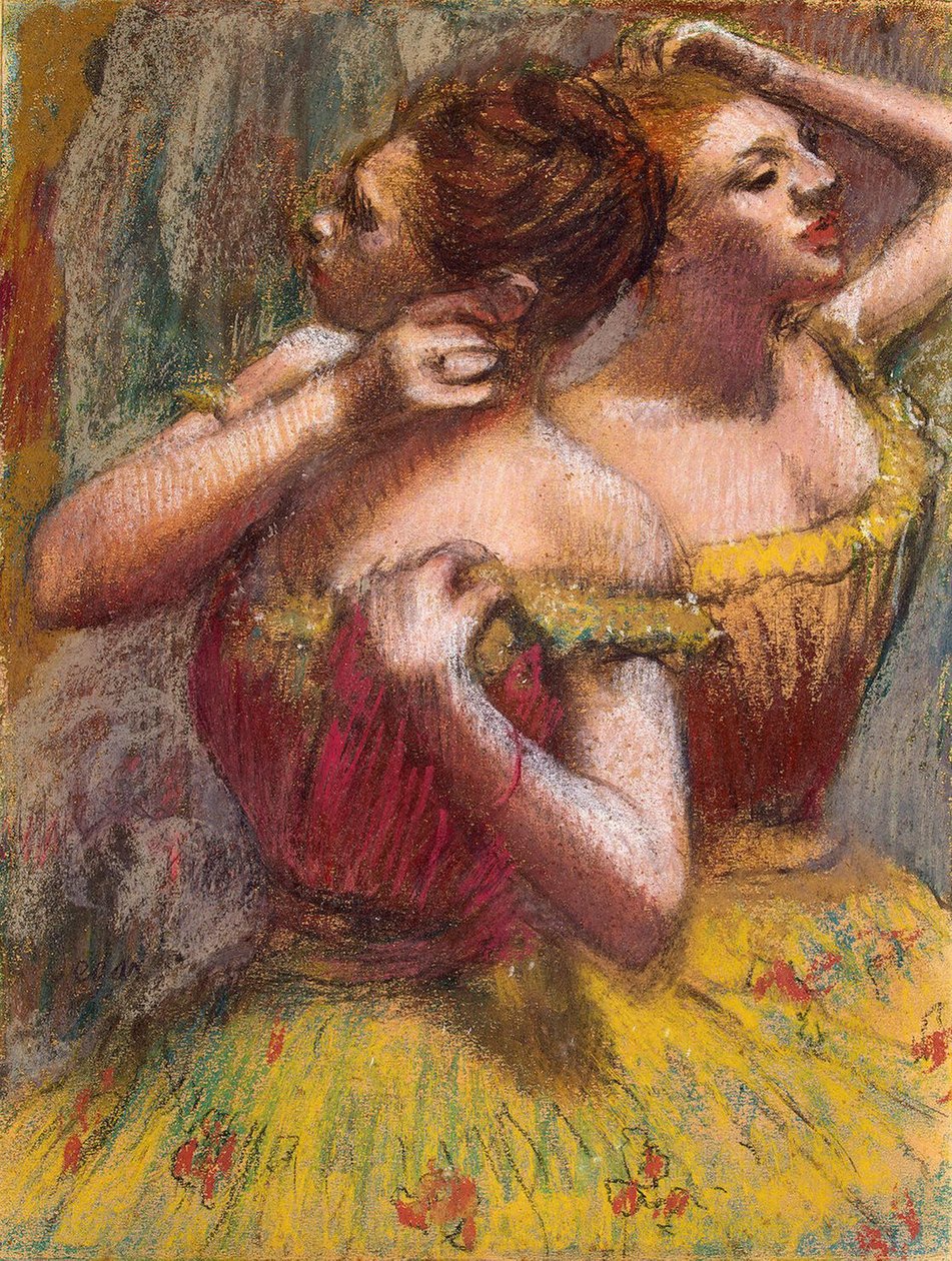 Två dansare (pastell på papper) av Edgar Degas