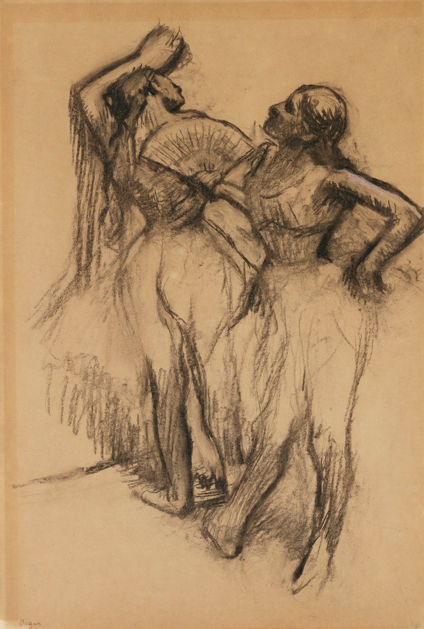 Två dansare, 1888 av Edgar Degas