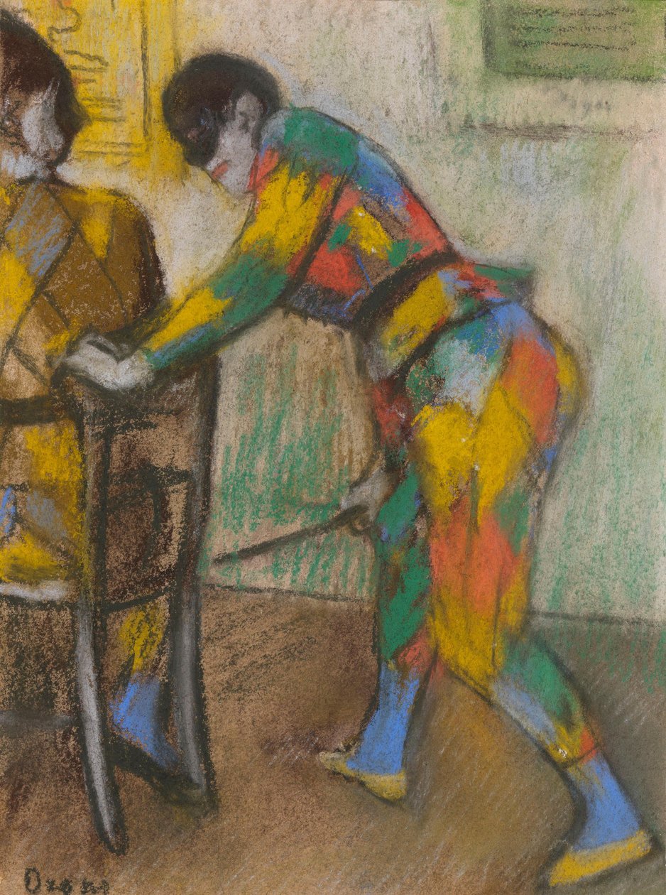 Två harlekiner av Edgar Degas