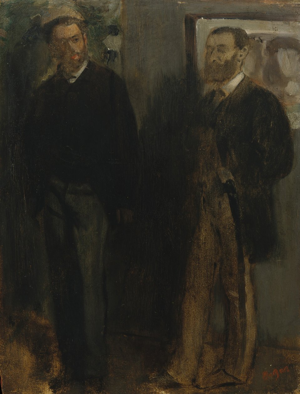 Två män, ca. 1865-69. av Edgar Degas