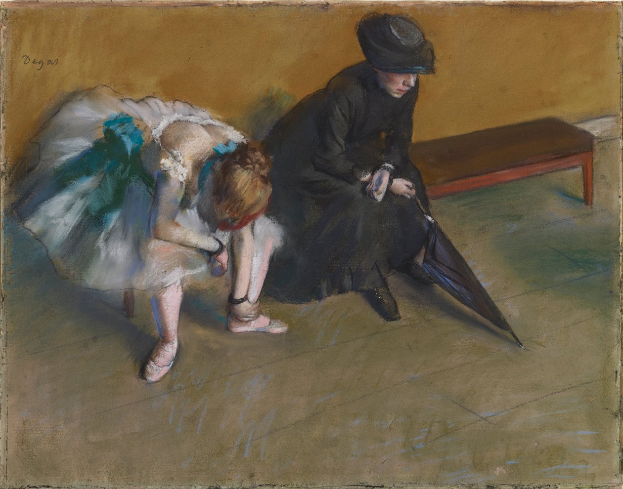 Väntar av Edgar Degas