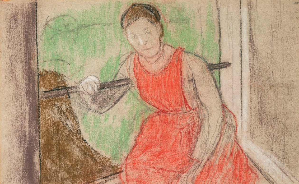 Kvinna vid ett fönster, av Edgar Degas