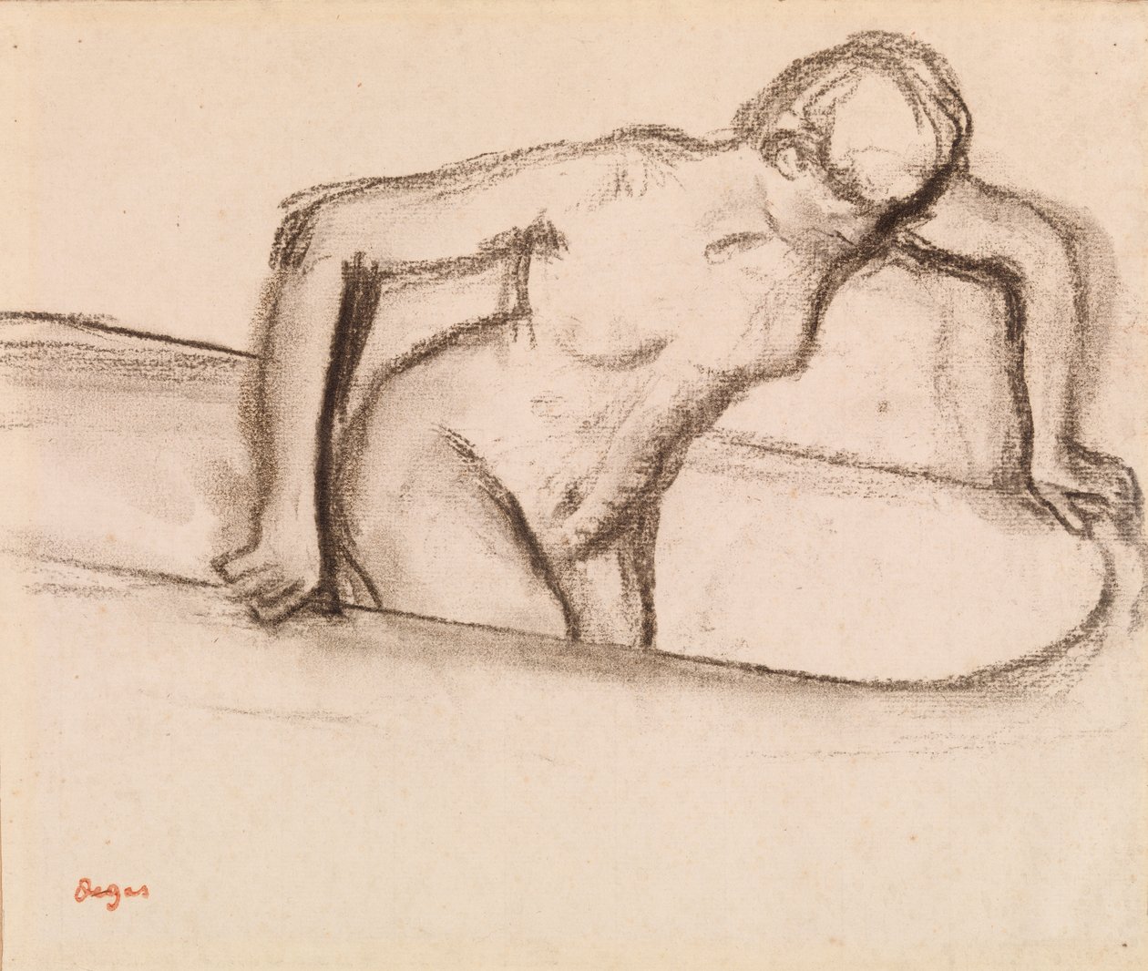 Kvinna i badkar av Edgar Degas