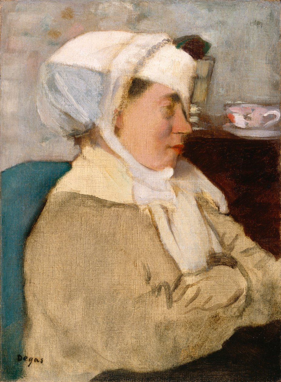 Kvinna med bandage, c.1872 av Edgar Degas