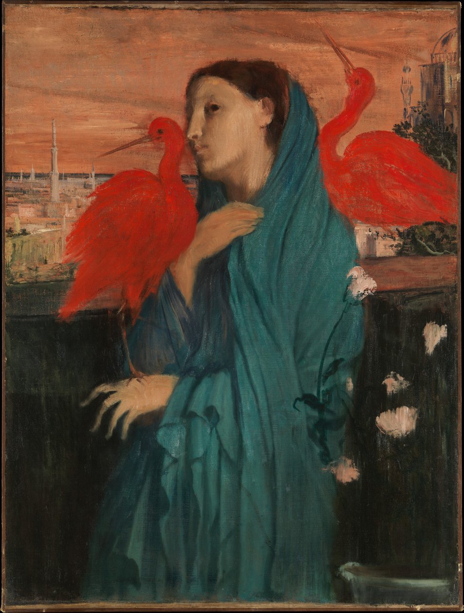 Ung kvinna med ibis av Edgar Degas