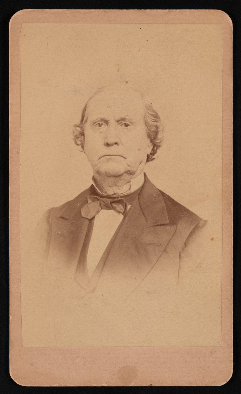 Porträtt av Ezra Bartlett French 1810-1880, före 1880. av Edgar J Pullman