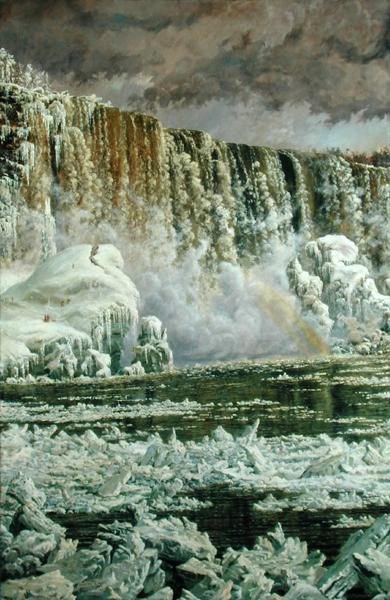 Niagarafallen på vintern av Edgar Spier Cameron