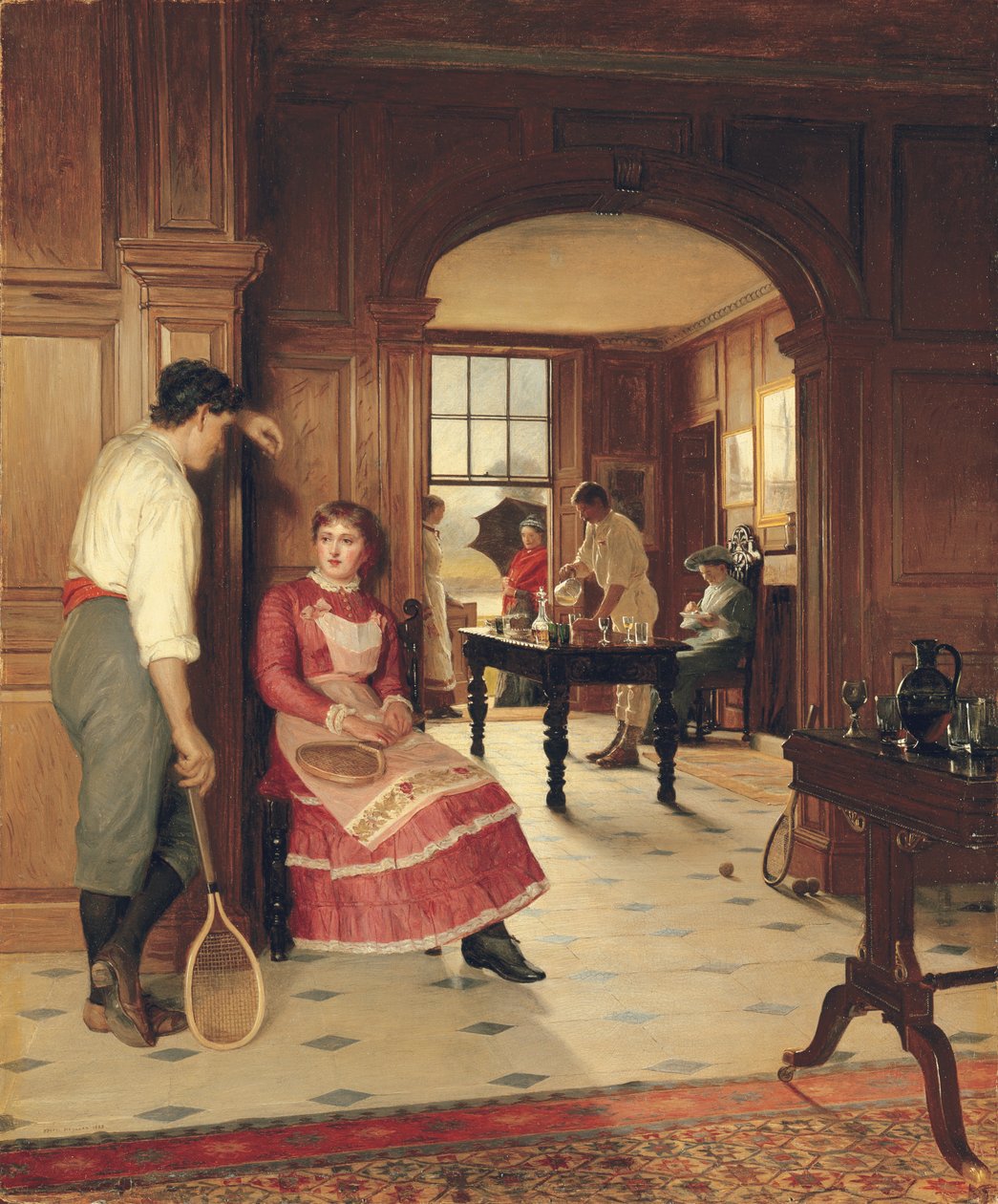 En sommardusch av Edith Hayllar
