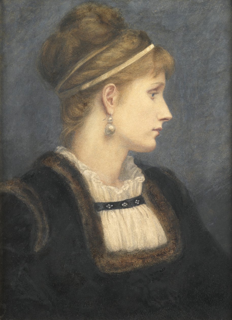 Helen Thornycroft (wc på papper) av Edith Martineau