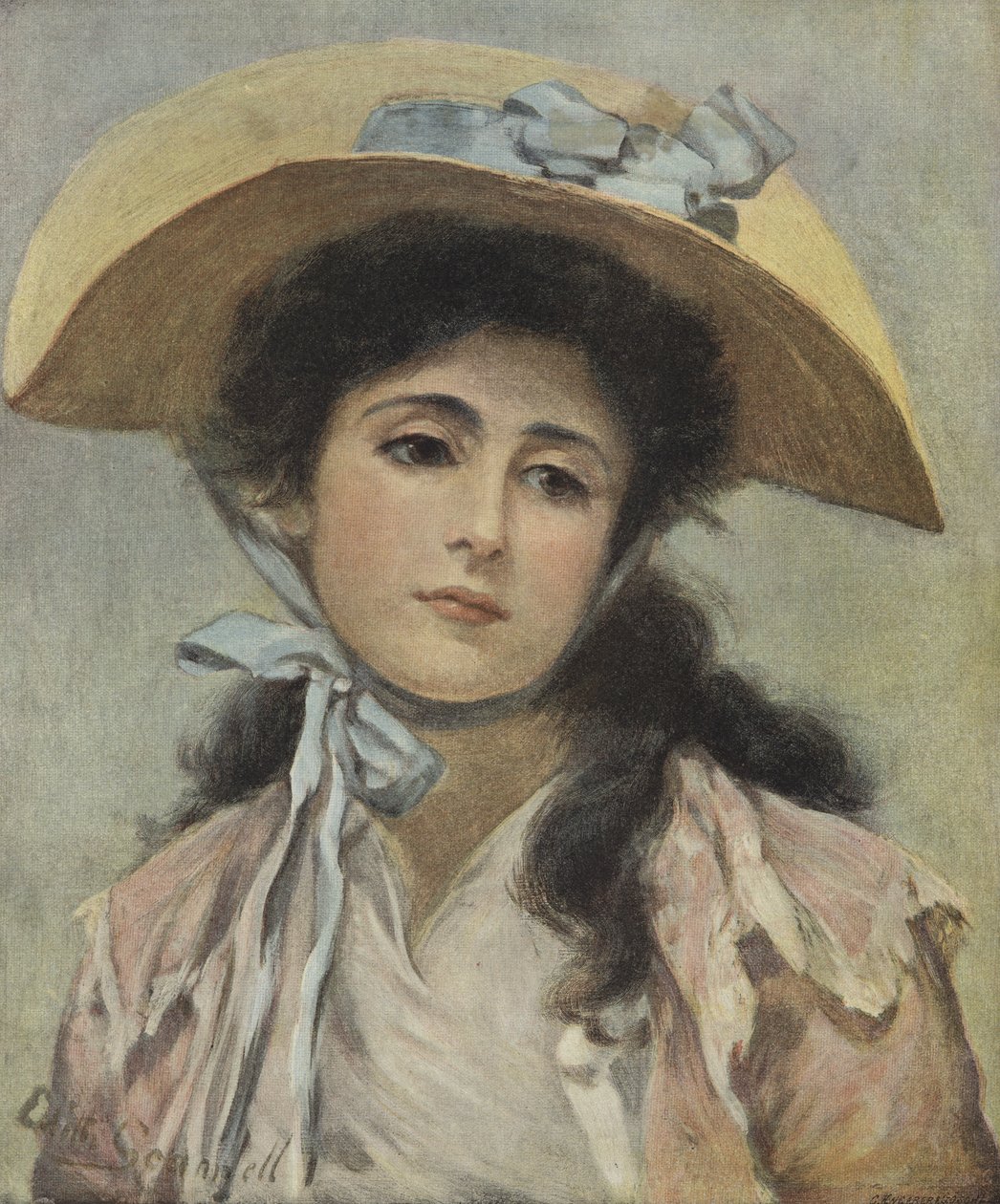 Phyllis (färglitografi) av Edith Scannell