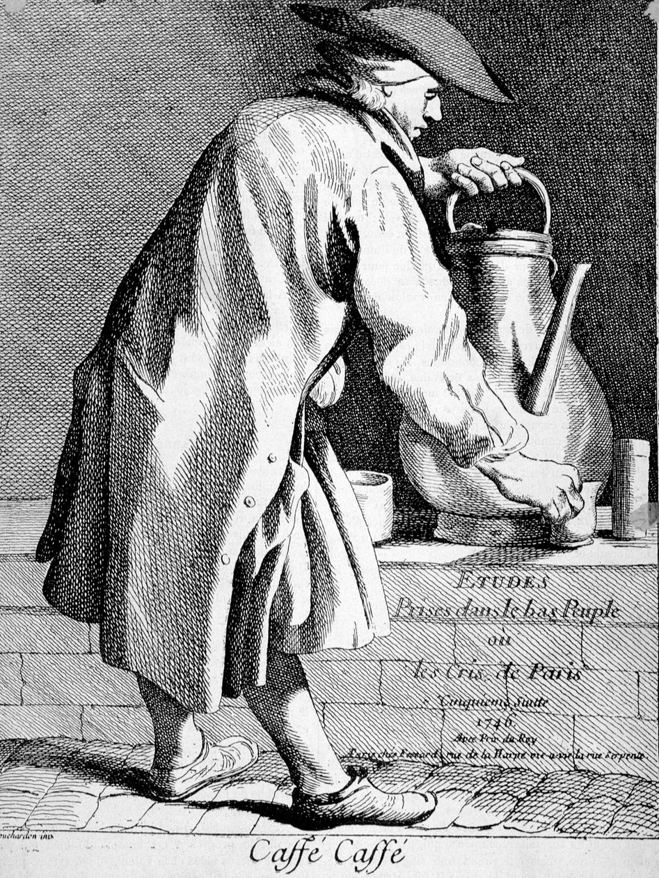 Kaffehandlare - teckning av Bouchardon av Edmé Bouchardon
