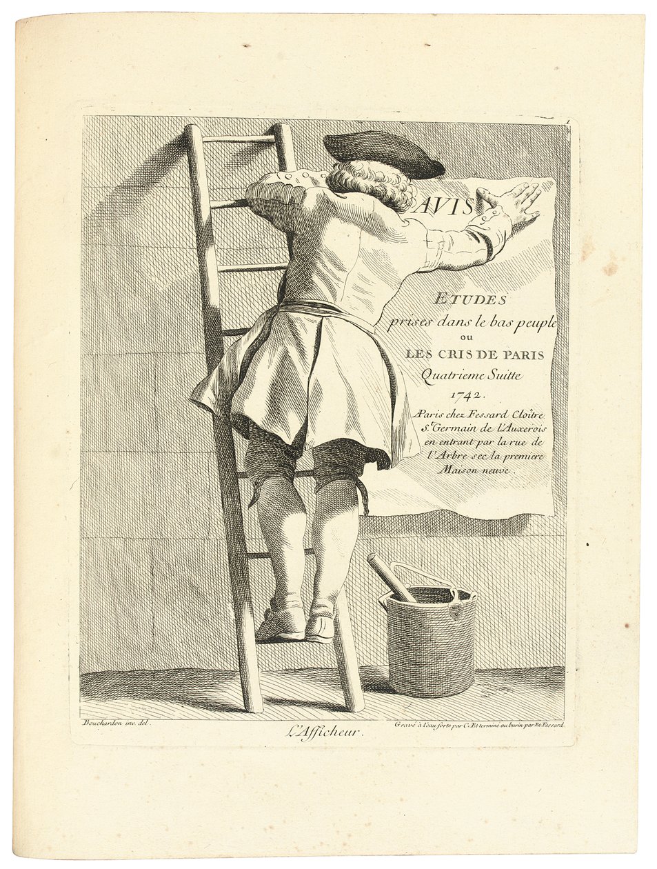 Affischen, ca 1737-1746 av Edmé Bouchardon