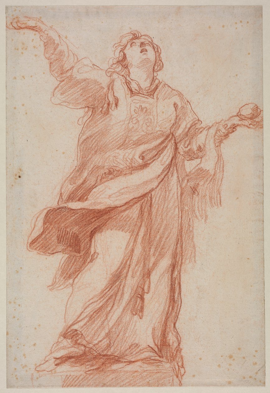 Sankt Stefan i extas, andra tredje 1700-talet. av Edmé Bouchardon