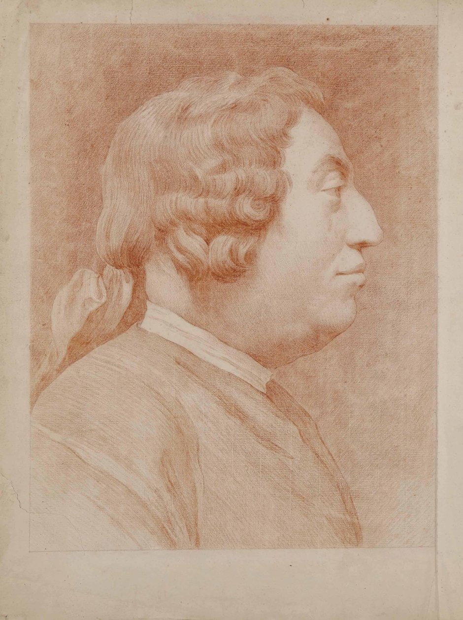 Självporträtt. av Edmé Bouchardon