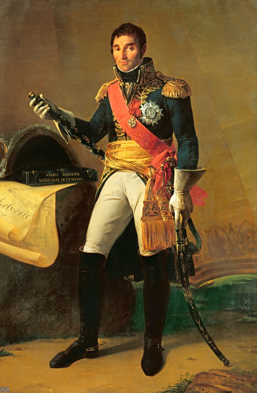 Porträtt av Andre Massena, ca 1853 av Edme Adolphe Fontaine