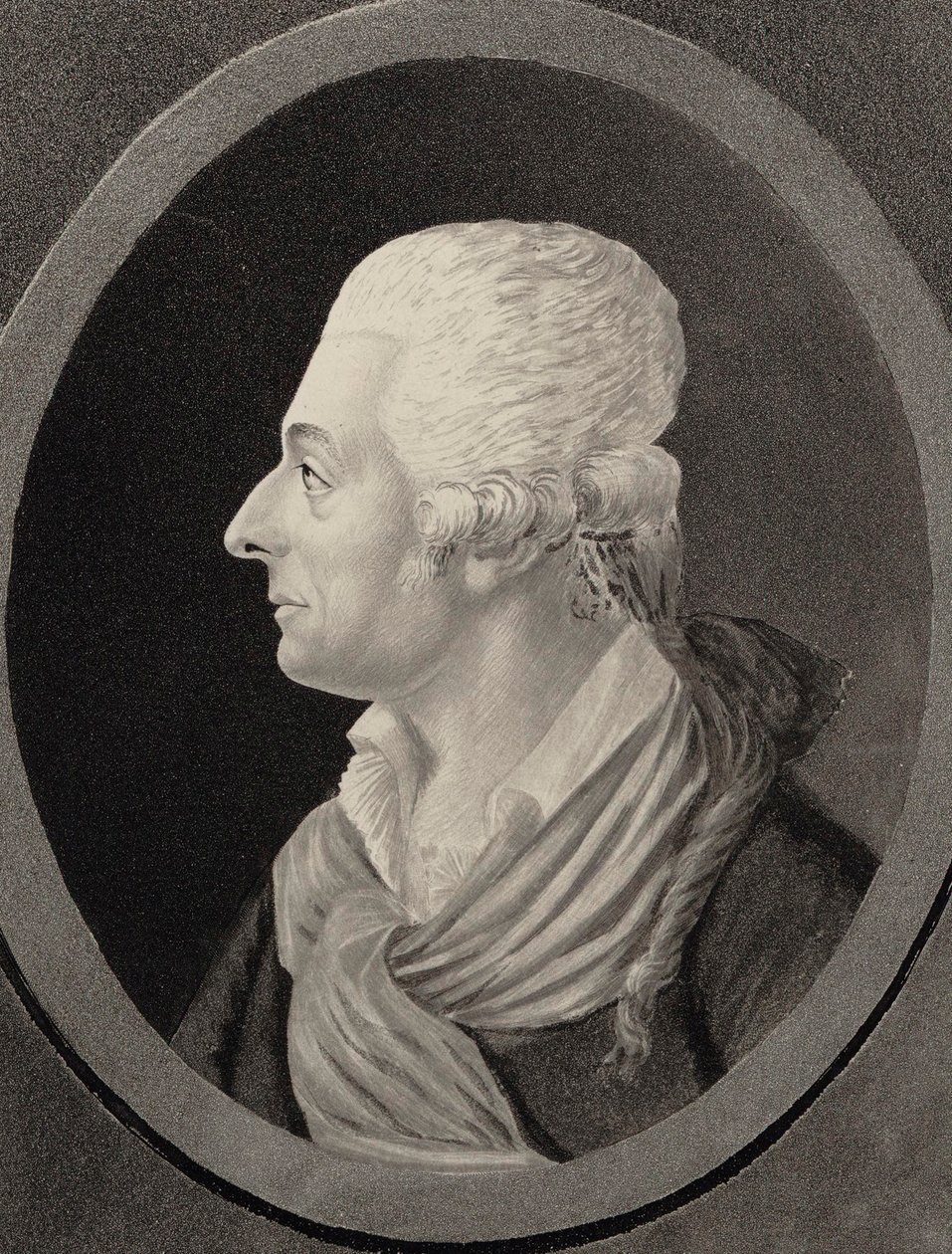 Porträtt av kompositören Antonio Sacchini 1730-1786, 1810. av Edme Quenedey