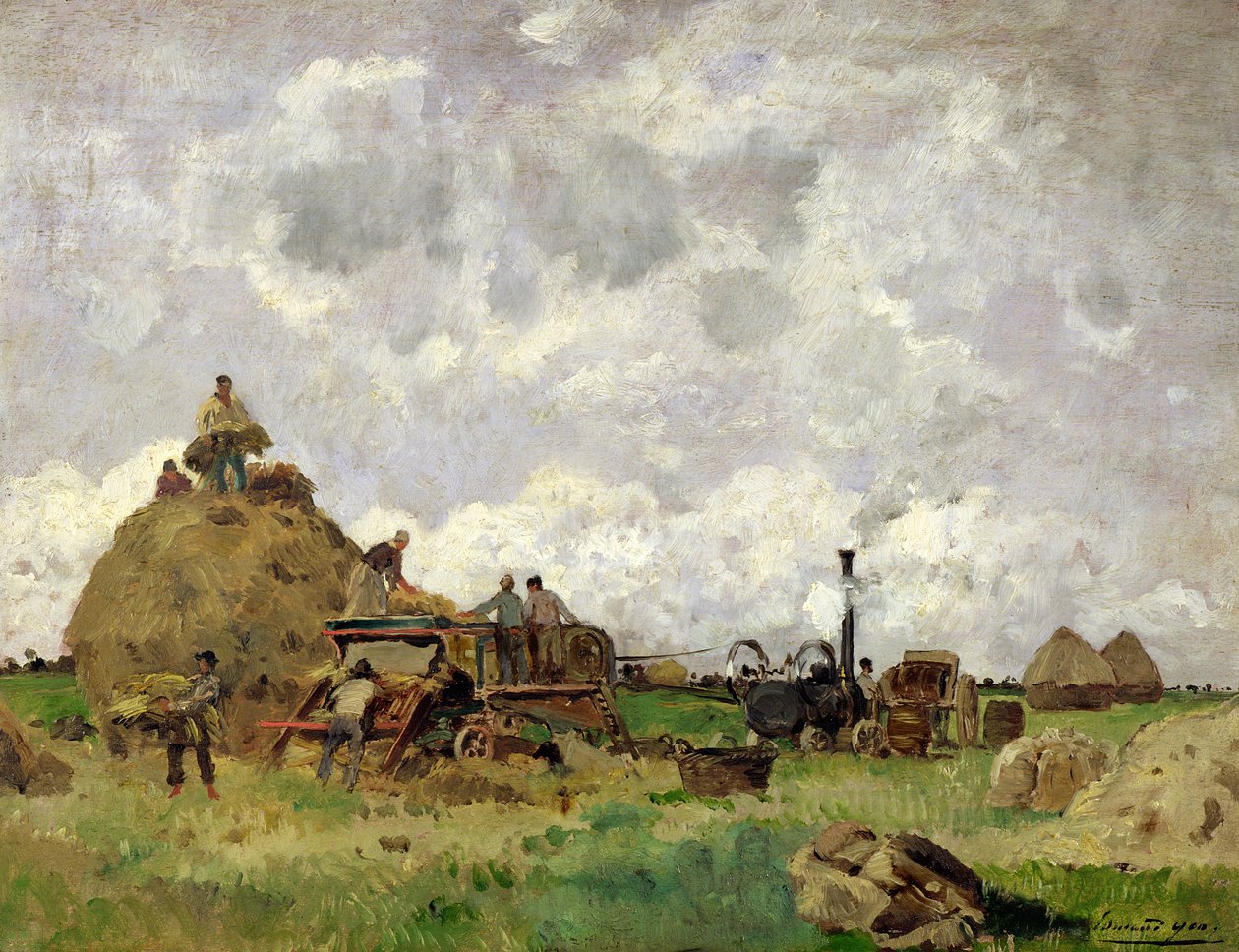 Tröskmaskinen av Edmond Charles Yon