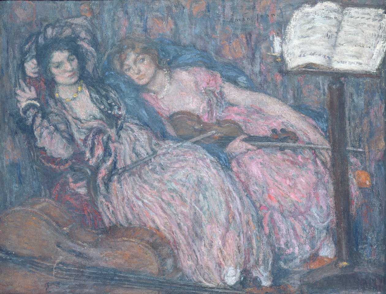 De två violinisterna av Edmond François Aman Jean