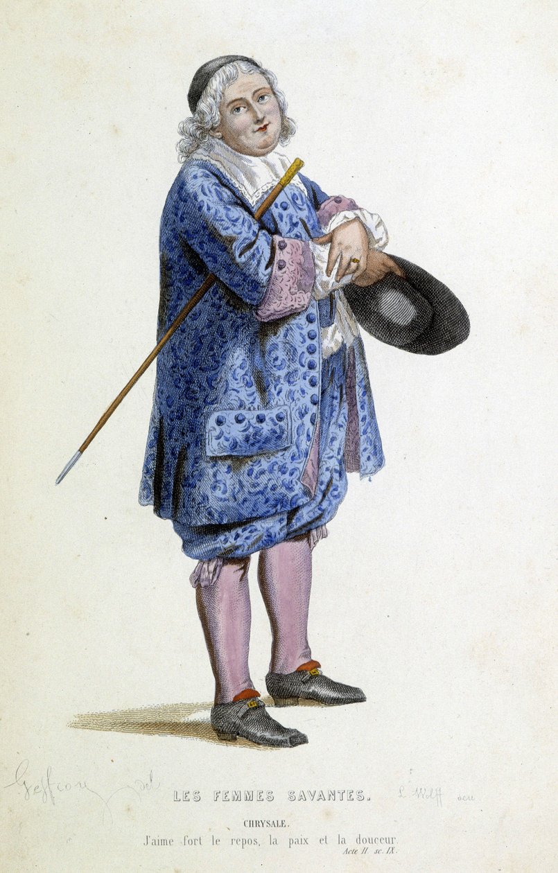 Chrysale , graverad av L.Wolff, 1800-talet av Edmond A.F. Geffroy
