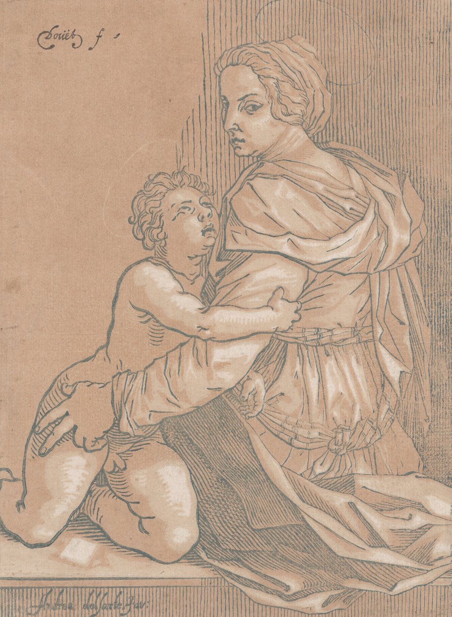 Jungfru och barn, ca. 1530. av Edmond Douet