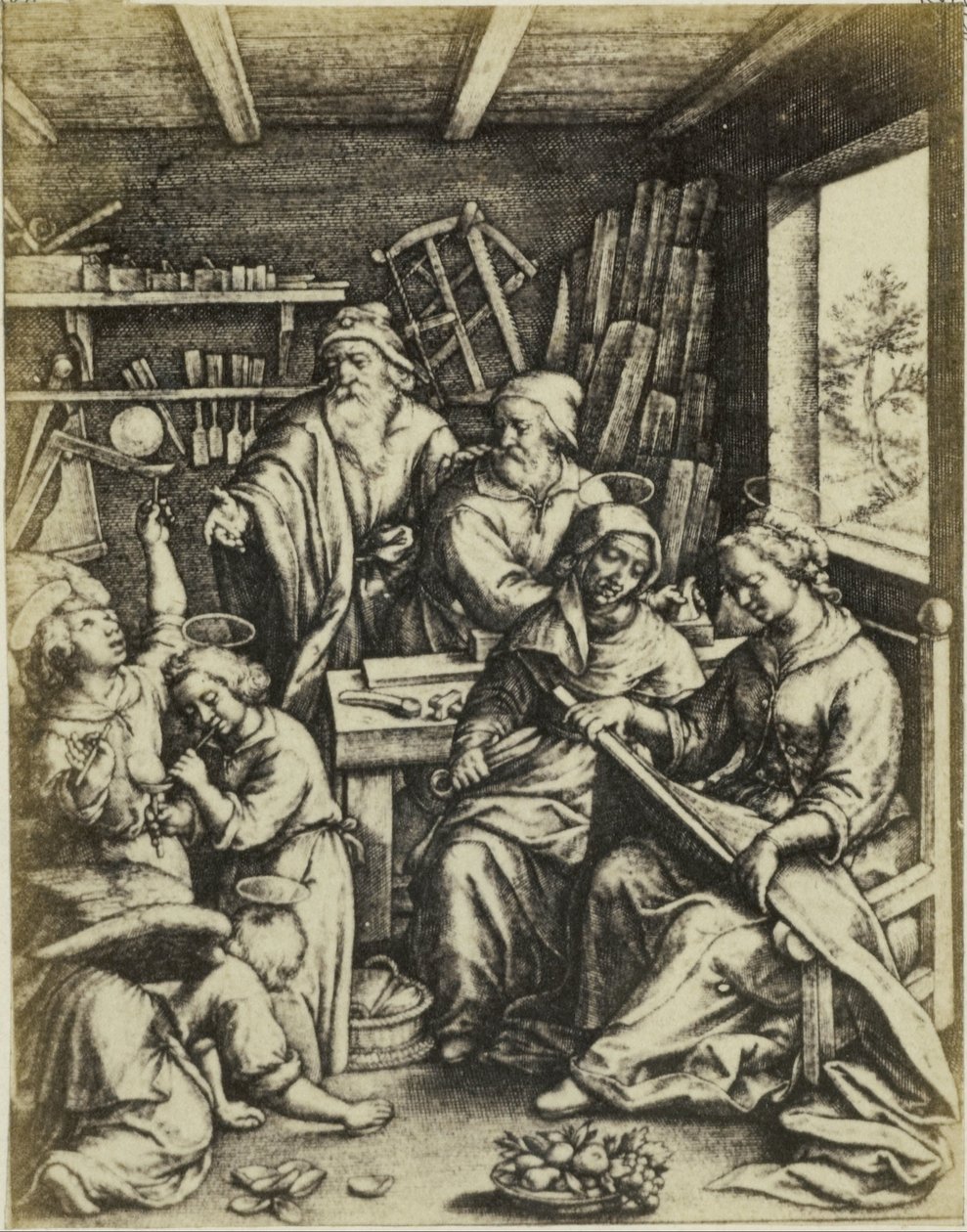 Fotoreproductie van de gravure Såpbubblor dörr Hieronymus Wierix Såpbubblor (titel på objekt) av Edmond Fierlants