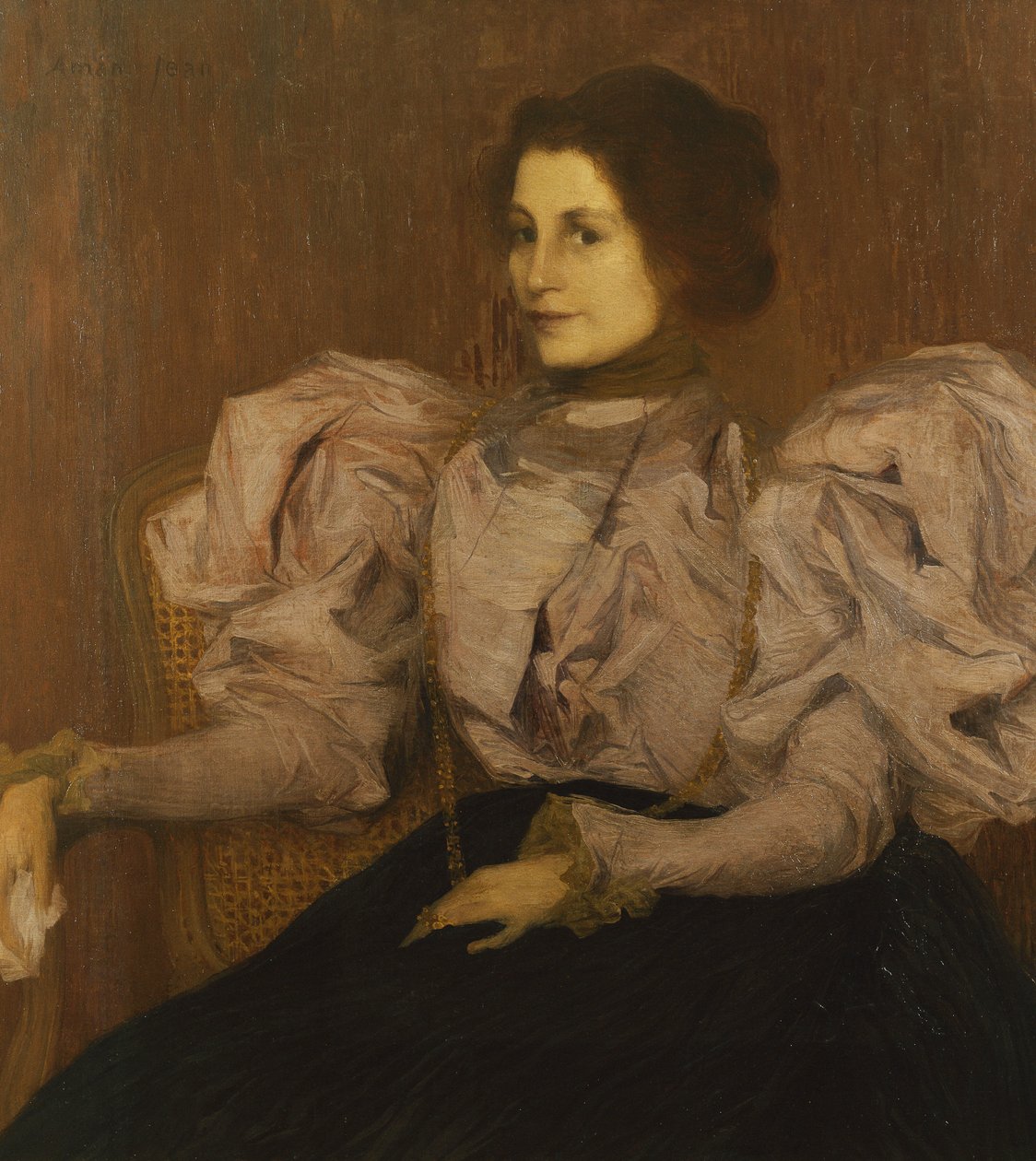 Porträtt av Madame Besnard, ca 1896 (olja på duk) av Edmond François Aman Jean