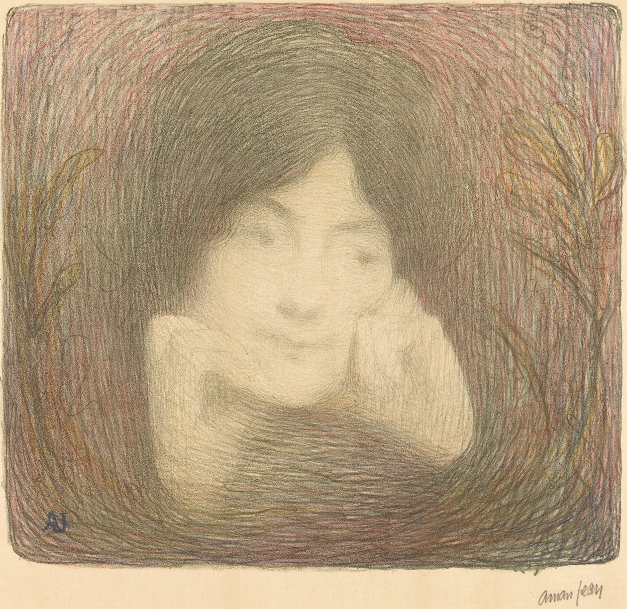 Miss Moréno från Comédie-Française, 1897. av Edmond François Aman Jean