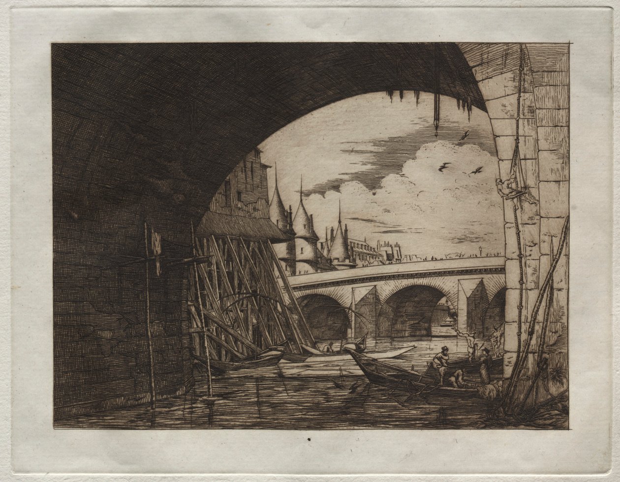 Arch du Pont Notre Dame av Edmond Gosselin