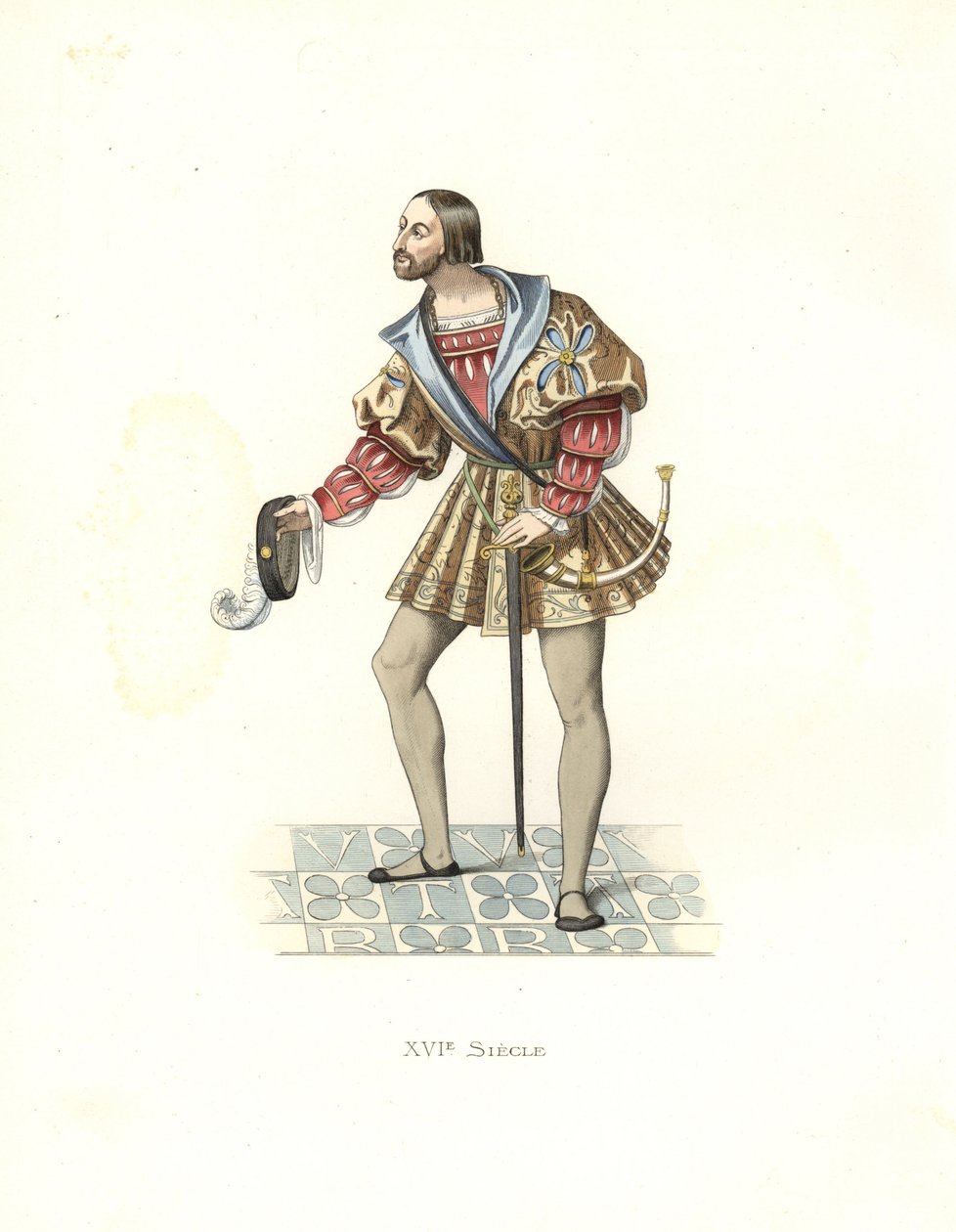 Hovman åt Francis I (1494-1547) av Edmond Lechevallier Chevignard
