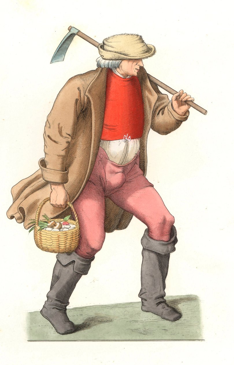 fransk plogman av Edmond Lechevallier Chevignard